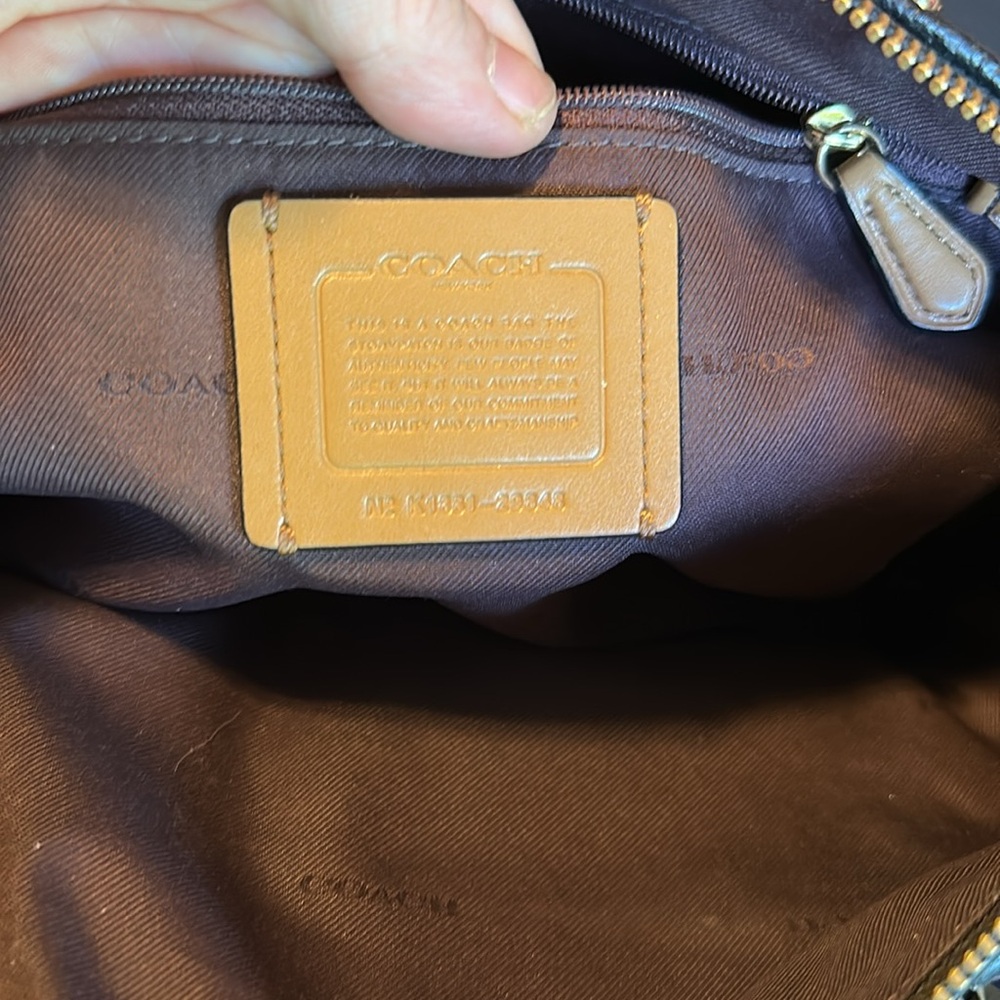 Coach Black and Tan Legacy Jacquard Satchel - Picture 2 of 8